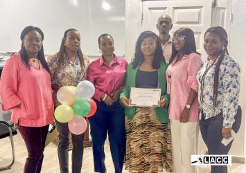 The Liberia Anti-Corruption Commission (LACC) Proudly Honored Miss Abigail A.A. Dorbor