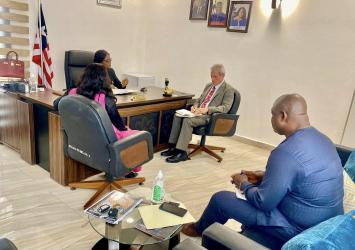 German Embassy Ambassador Dr. Jakob Haselhuber Pays Courtesy Visit to the Liberia Anti-Corruption Commission (LACC)