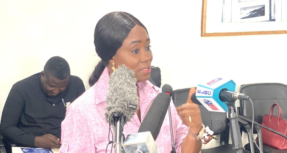 The Executive Chairperson Cllr Alexandra K Zoe speaks to the Press on the Workings of the LACC