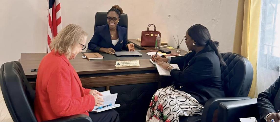 Liberia Anti-Corruption Commission Meets with INL Criminal Justice Expert Madam Linda Mayberry